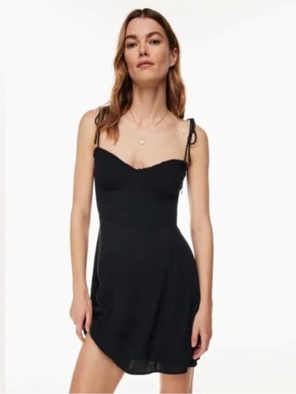 Wilfred Black Tie-Shoulder Dress